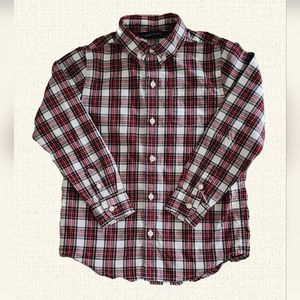 Boys Janie and Jack Plaid Shirt Size 5